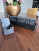 Magnent organizational case fro Mylar, metal/black backing