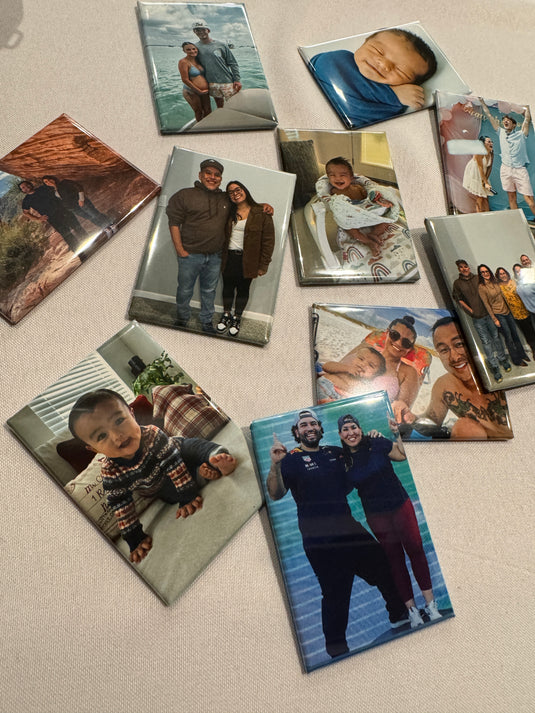 Custom Photo Magnet Buttons